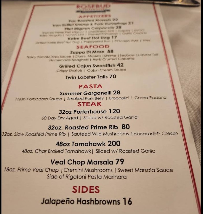 Rosebud Steakhouse Centennial Village Restaurant | Premium Dining ...